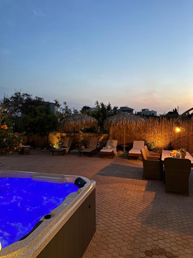 Villa Aspasia With Private Jacuzzi - Oasis Resort Kokkinos Pyrgos Zewnętrze zdjęcie